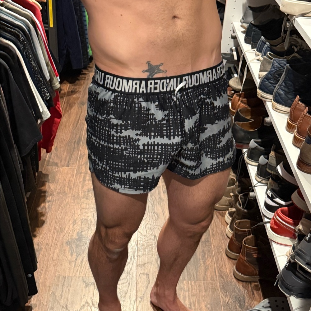 Under Armour Black and Gray lounge shorts
